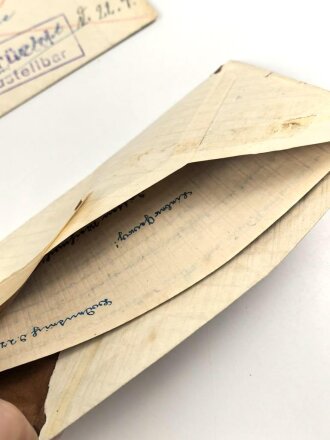 Stalingrad, vier Feldpostbriefe, Feldpostnummer 30899A, laut Angaben des Vorbesitzers Stalingrad.