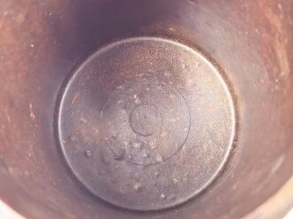 Preßmasse Dose " Kart.Vorl. H.13" datiert 1944, Höhe 17cm