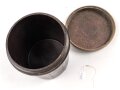 Preßmasse Dose " Kart.Vorl. H.13" datiert 1944, Höhe 17cm