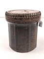 Preßmasse Dose " Kart.Vorl. H.13" datiert 1944, Höhe 17cm