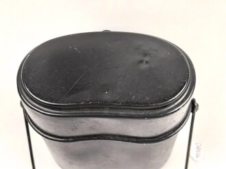 Kochgeschirr alter Art ( hohe Form ) , so von Parteiverbänden im III.Reich getragen. Guter Zustand, Originallack