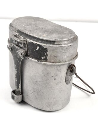 Kochgeschirr Wehrmacht, stark getragen, nicht zusammengehörig