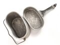Kochgeschirr Wehrmacht, stark getragen, nicht zusammengehörig