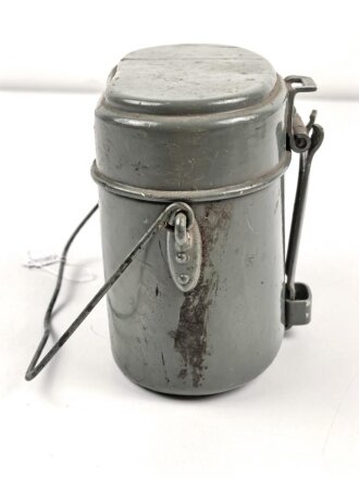 Kochgeschirr Wehrmacht, Hersteller AEMA36, zusamengehörig, neuzeitlich lackiert