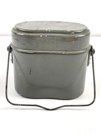 Kochgeschirr Wehrmacht, Hersteller AEMA36, zusamengehörig, neuzeitlich lackiert