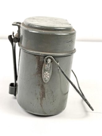 Kochgeschirr Wehrmacht, Hersteller AEMA36, zusamengehörig, neuzeitlich lackiert