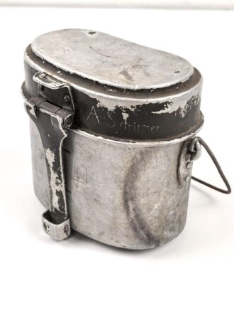 Kochgeschirr Wehrmacht, stark getragen, nicht...