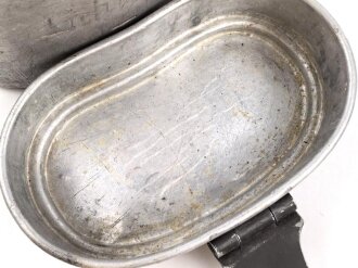 Kochgeschirr Wehrmacht, stark getragen, nicht zusammengehörig