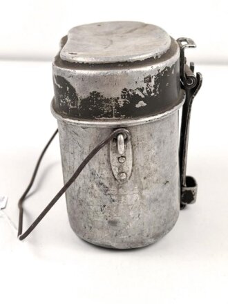 Kochgeschirr Wehrmacht, stark getragen, nicht zusammengehörig