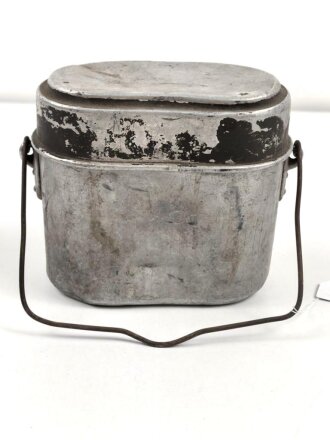 Kochgeschirr Wehrmacht, stark getragen, nicht zusammengehörig