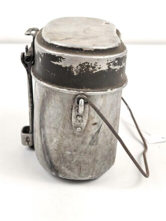 Kochgeschirr Wehrmacht, stark getragen, nicht zusammengehörig