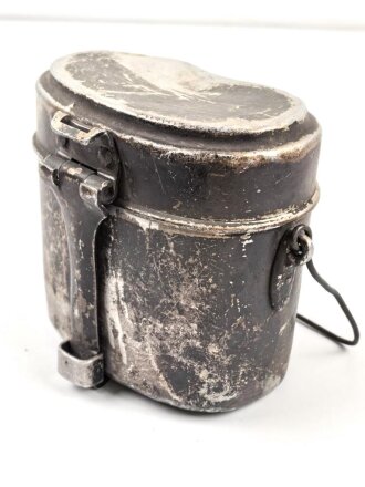 Kochgeschirr Wehrmacht, stark getragen, nicht zusammengehörig