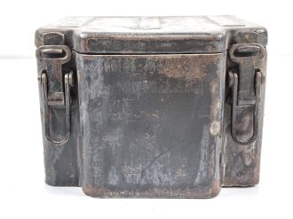 Blechbehälter für "Zündmittel S-Mine 35" . Für Pioniereinheiten der Wehrmacht. Gereinigtes Stück