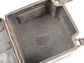 Blechbehälter für "Zündmittel S-Mine 35" . Für Pioniereinheiten der Wehrmacht. Gereinigtes Stück
