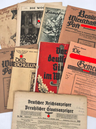 Konvolut Hefte / Literatur III.Reich