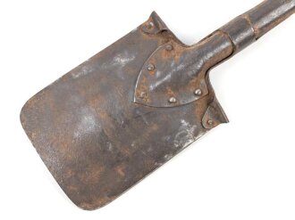 Kaiserreich und 1. Weltkrieg, Spaten Modell 1898, Blatt gereinigt