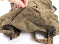 Rucksack Wehrmacht, relativ kleines Modell, stark getragen, datiert 1940