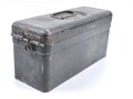 Blechkasten für Ersatzteile Wehrmacht. Originallack, 10 x 8 x 21cm