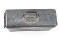 Blechkasten für Ersatzteile Wehrmacht. Originallack, 10 x 8 x 21cm