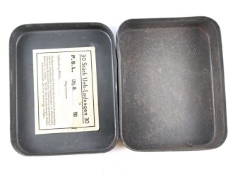 Wehrmacht, Transportbehälter für 30 Stück Ueb-Ladungen 30. Maße 12 x 15 x 5cm