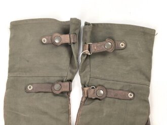 Paar Handschuhe für Kradmelder der Wehrmacht. getragenes Paar, datiert 1941