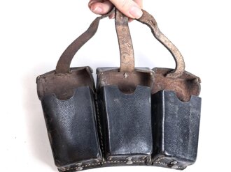 Patronentasche zum k98 der Wehrmacht. Guter Zustand, keine Stempel. Wehrmacht oder frühe Nachkriegszeit ?