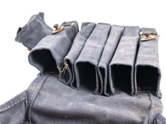 Magazintasche für MP40 der Wehrmacht, Ausführung für Fallschirmjäger. Neuzeitliche Sammleranfertigung