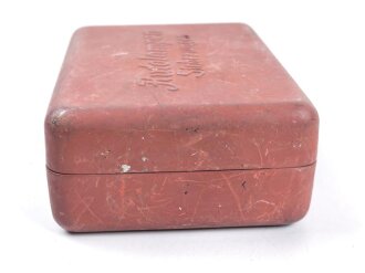 Blechkasten " Autolampen Sicherungen" vermutlich Zivil, Maße 11 x 15 x 5,5cm