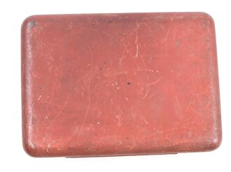 Blechkasten " Autolampen Sicherungen" vermutlich Zivil, Maße 11 x 15 x 5,5cm