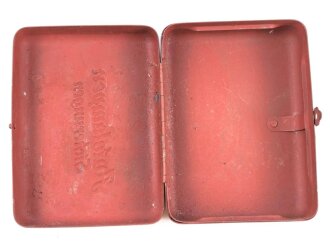 Blechkasten " Autolampen Sicherungen" vermutlich Zivil, Maße 11 x 15 x 5,5cm