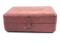 Blechkasten " Autolampen Sicherungen" vermutlich Zivil, Maße 11 x 15 x 5,5cm