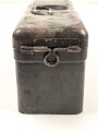 Blechkasten für Ersatzteile Wehrmacht. Originallack, 10 x 8 x 21cm