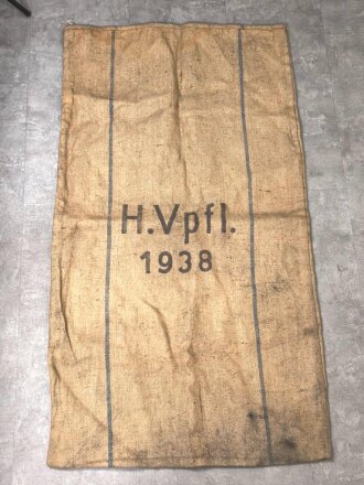 Grosser Sack für Heeresverpflegung , gebraucht, datiert 1938
