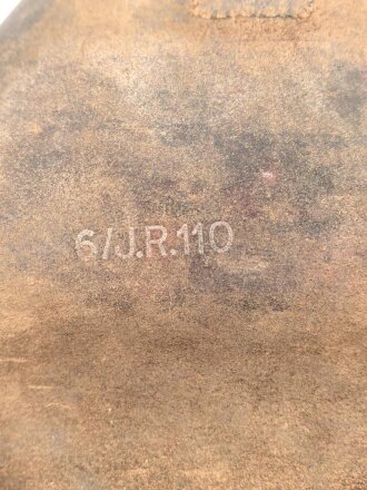 Kartentasche Wehrmacht , gebraucht, alt repariert, Kammerstück I.R. 110