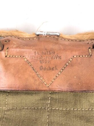 Tornister Wehrmacht , leicht getragenes Stück,  datiert 1939