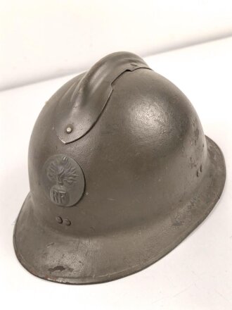 Frankreich, Stahlhelm 2.Weltkrieg Modell 1926. Originallack
