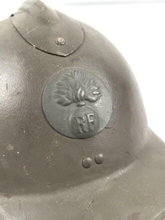 Frankreich, Stahlhelm 2.Weltkrieg Modell 1926. Originallack
