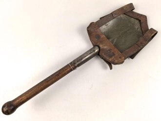 Tschechoslowakei Nachkrieg, Spaten in Futteral, ungereinigtes Stück