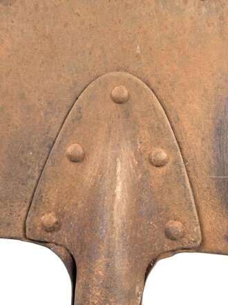 Blatt für einen Fahrzeug oder Pionierspaten der Wehrmacht. Hersteller Ideal Spaten 1944.