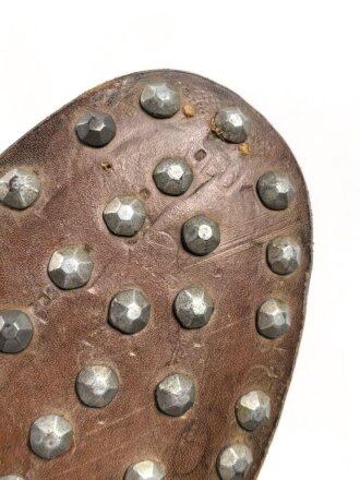 Einzelner Stiefel für Mannschaften der Wehrmacht. Ungetragenes Stück, Sohlenlänge 27cm