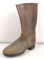 Einzelner Stiefel für Mannschaften der Wehrmacht. Ungetragenes Stück, Sohlenlänge 27cm
