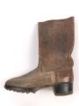 Einzelner Stiefel für Mannschaften der Wehrmacht. Ungetragenes Stück, Sohlenlänge 27cm