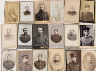 Kaiserreich und 1. Weltkrieg, Konvolut Hartkartonfotos...