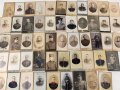 Kaiserreich und 1. Weltkrieg, Konvolut Hartkartonfotos von Uniformierten, meist 6,5 x 10,5cm