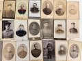 Kaiserreich und 1. Weltkrieg, Konvolut Hartkartonfotos von Uniformierten, meist 6,5 x 10,5cm