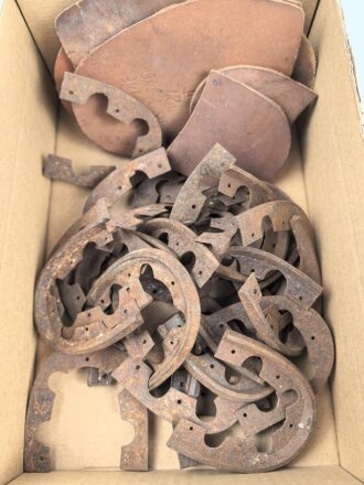 Konvolut Ersatzteile für Mannschaftsstiefel der Wehrmacht