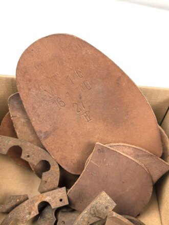Konvolut Ersatzteile für Mannschaftsstiefel der Wehrmacht