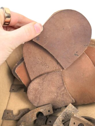 Konvolut Ersatzteile für Mannschaftsstiefel der Wehrmacht