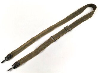Trageriemen für einen Brotbeutel der Wehrmacht, spätes Stück mit Schweinsleder