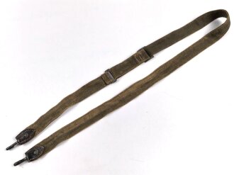 Trageriemen für einen Brotbeutel der Wehrmacht, spätes Stück mit Schweinsleder